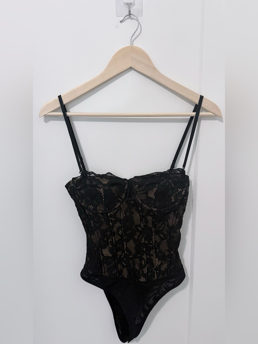 Vici Black Lace Bustier Top